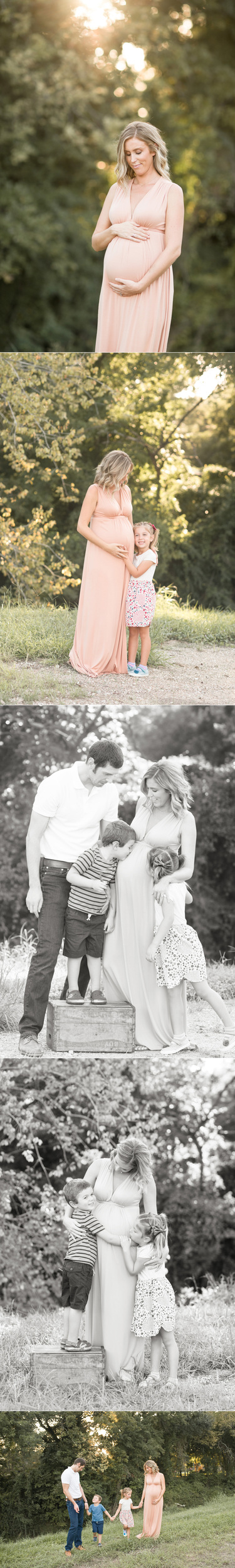 Houston maternity session outdoors