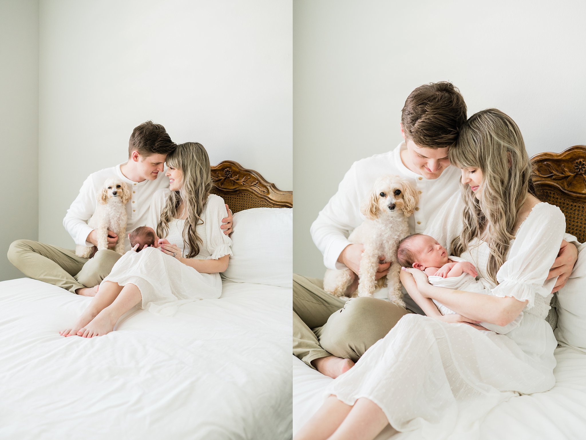 In home newborn photography in Houston