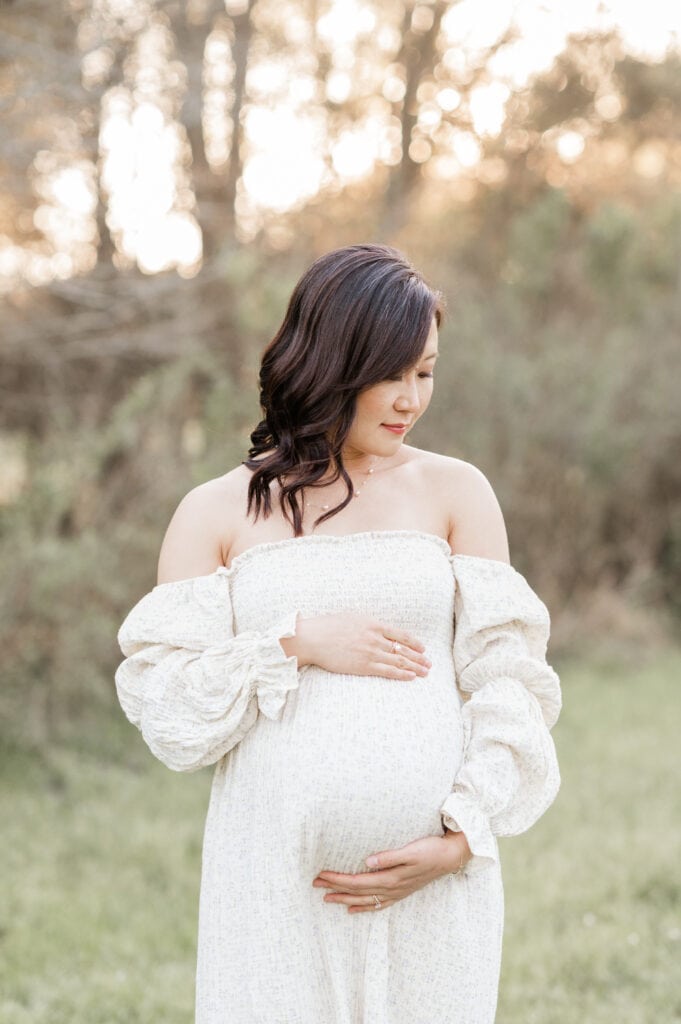 Houston newborn photographer maternity portrait